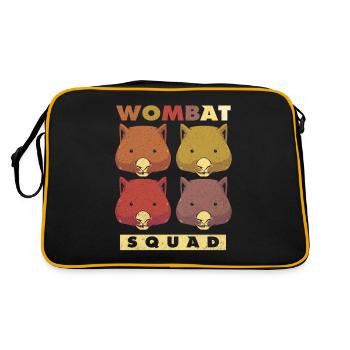 Wombat - Sac Retro - noir/or - Dos