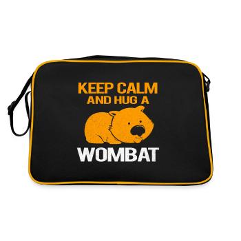 Wombat - Retro Tasche - Schwarz/Gold - Hinten