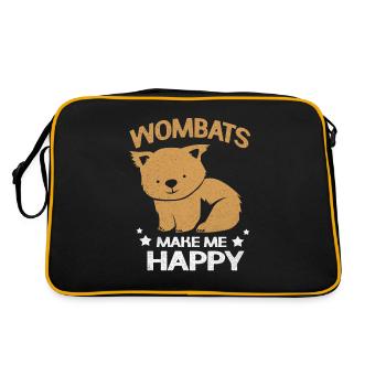 Wombat - Sac Retro - noir/or - Dos