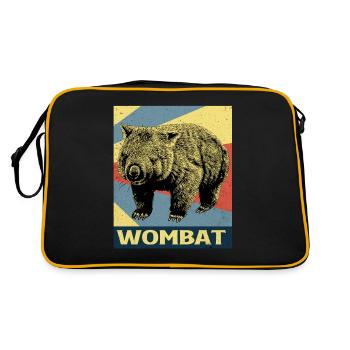 Wombat - Sac Retro - noir/or - Dos