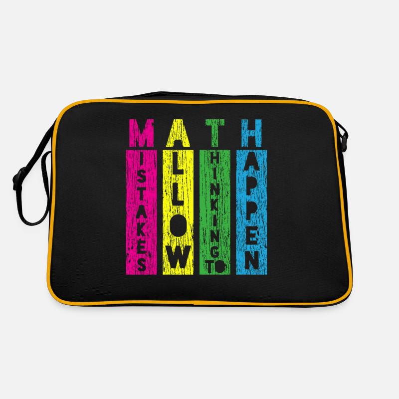 Math teacher design Retro Bag