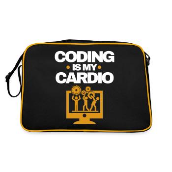 Software Developer - Retro Bag - black/gold - Back