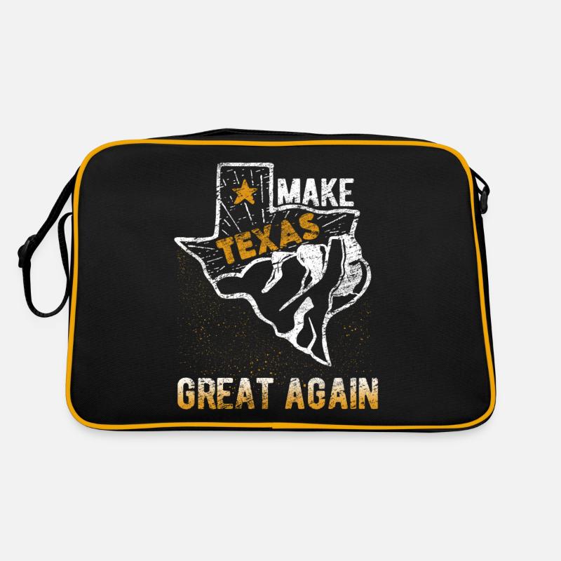 Texas - Retro Bag - black/gold