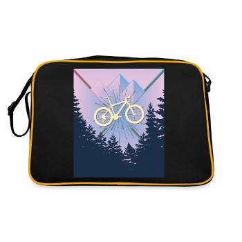 Vélo Vélo Vélo Deux Roues Vélo Cadeau - Sac Retro - noir/or - Dos