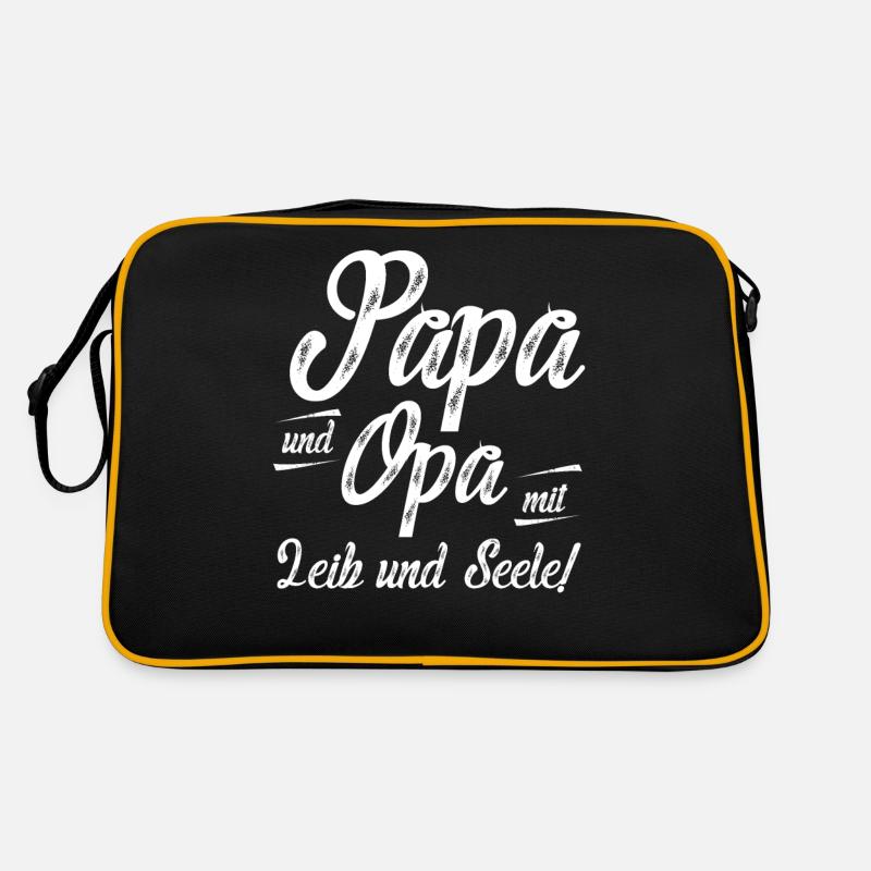 Papa et grand-père de corps et d’âme Sac Retro