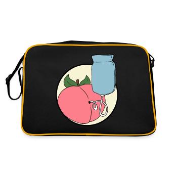 Klismaphilia Enema Anal Play Klistier Sexe Popo - Sac Retro - noir/or - Dos
