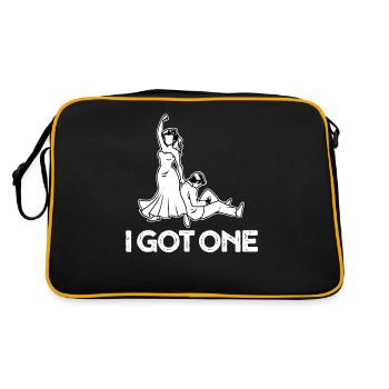 J’ai un cadeau de mariage amusant - Sac Retro - noir/or - Dos