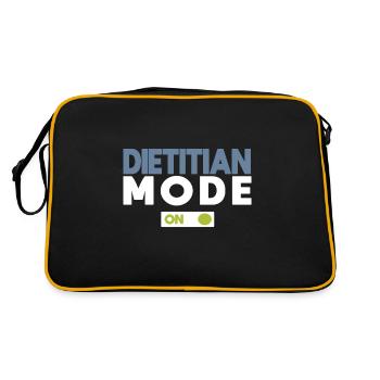 Dietitian mode: ON - Retro Bag - black/gold - Back