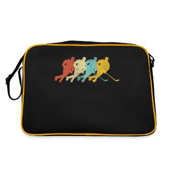 Joueur de hockey - Sac Retro - noir/or - Dos