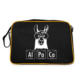 alpaga - Sac Retro - noir/or - Dos