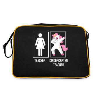 Professeur de maternelle - Sac Retro - noir/or - Dos