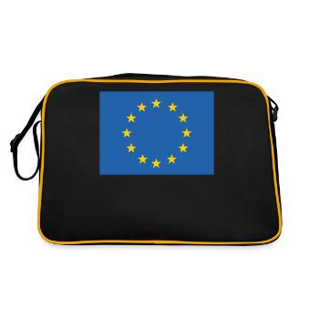 EU European Union star flag - Retro Bag - black/gold - Back