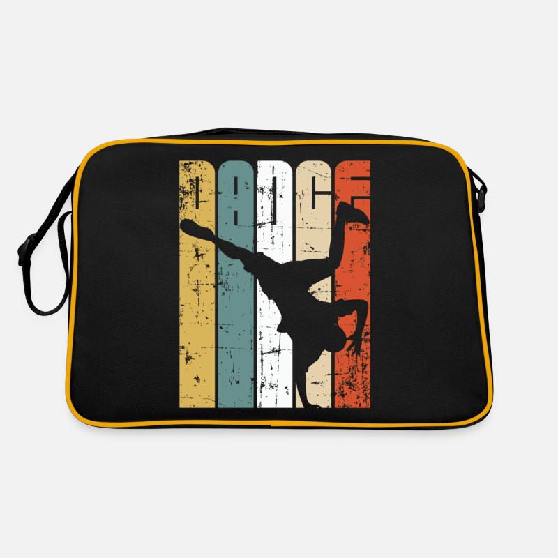 Breaker - Retro Tasche - Schwarz/Gold