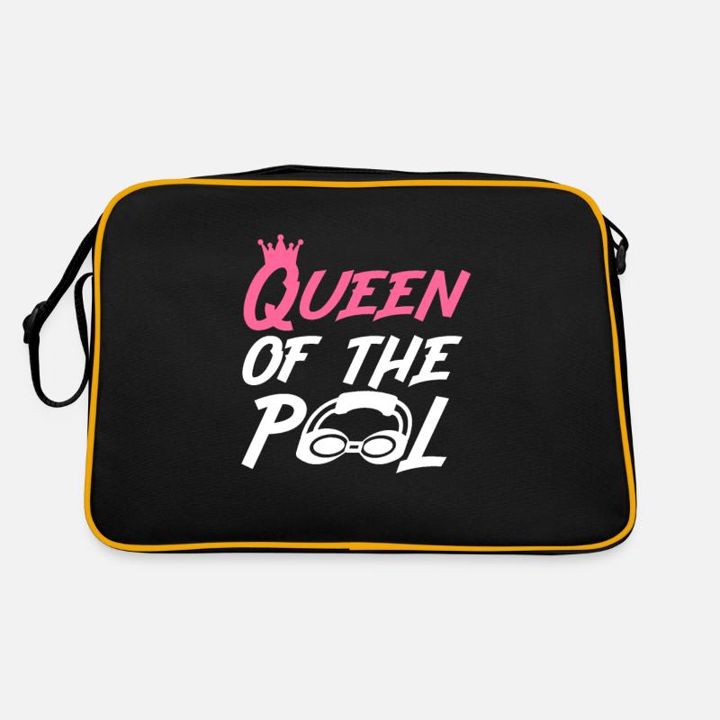 Schwimmbad Mädchen Königin des Pools Retro Tasche