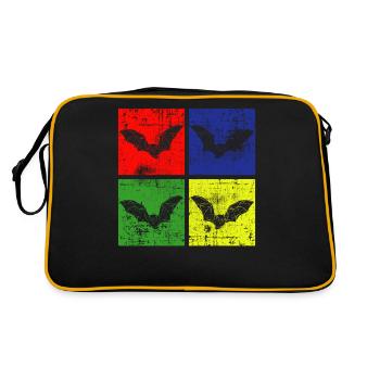 Bats Bat - Retro Bag - black/gold - Back