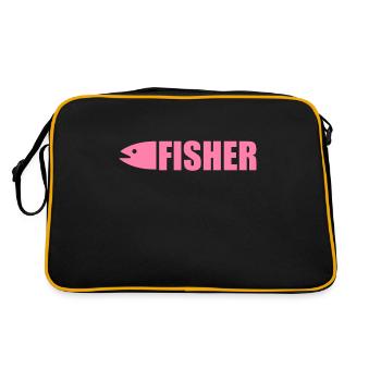Poissons Poissons Poissons Pêche - Sac Retro - noir/or - Dos