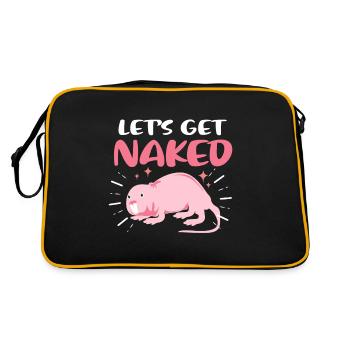 Naked Mole Rongeur Afrique de l’Est Tombes de sable Cadeau - Sac Retro - noir/or - Dos