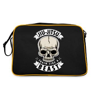 Jiu Jitsu S'entraîner comme une bête des arts martiaux - Sac Retro - noir/or - Dos