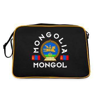 Mongolia horse - Retro Bag - black/gold - Back