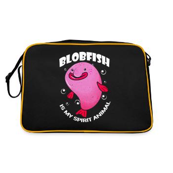 Blobfish - Retro Bag - black/gold - Back