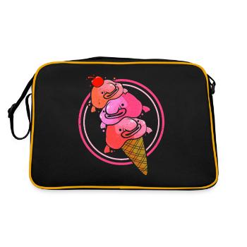 Blobfish - Retro Bag - black/gold - Back
