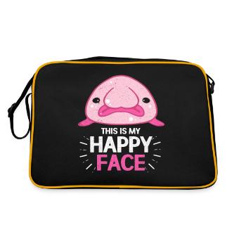 Blobfish - Retro Bag - black/gold - Back