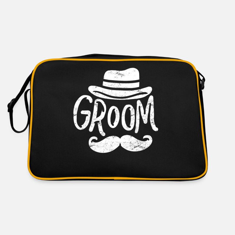 Bräutigam - Retro Tasche - Schwarz/Gold