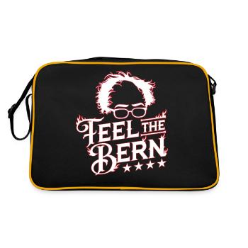 Bernie Sanders 2020, Feel the Bern print - Retro Bag - black/gold - Back