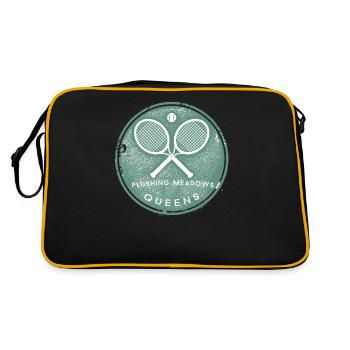 Tennis Flushing Meadows Queens New York NYC - Retro Bag - black/gold - Back