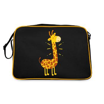 Giraffes Giraffes Giraffes - Retro Bag - black/gold - Back