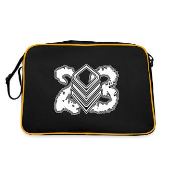 Système de sonorisation Tekno Free Party 23 Spiral Tribe - Sac Retro - noir/or - Dos