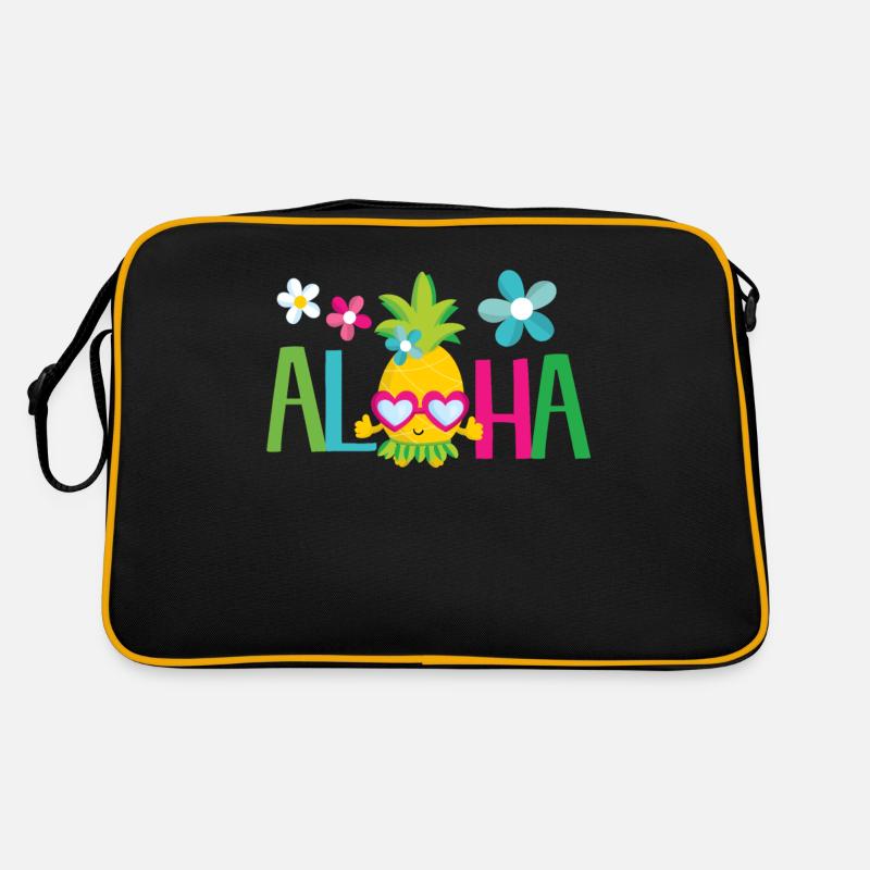 Aloha pineapple - summer sun beach Hawaii Retro Bag