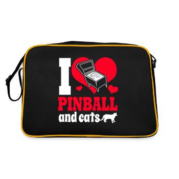 Flipper Pinball Flipper automatique Flipper Manette de flipper Game - Sac Retro - noir/or - Dos