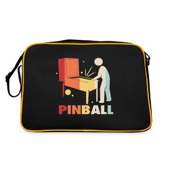 Flipper Pinball Flipper automatique Flipper Manette de flipper Game - Sac Retro - noir/or - Dos