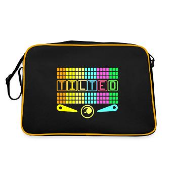 Flipper Pinball Flipper automatique Flipper Manette de flipper Game - Sac Retro - noir/or - Dos