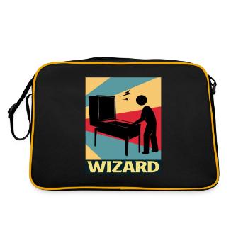 Flipper Pinball Flipper automatique Flipper Manette de flipper Game - Sac Retro - noir/or - Dos