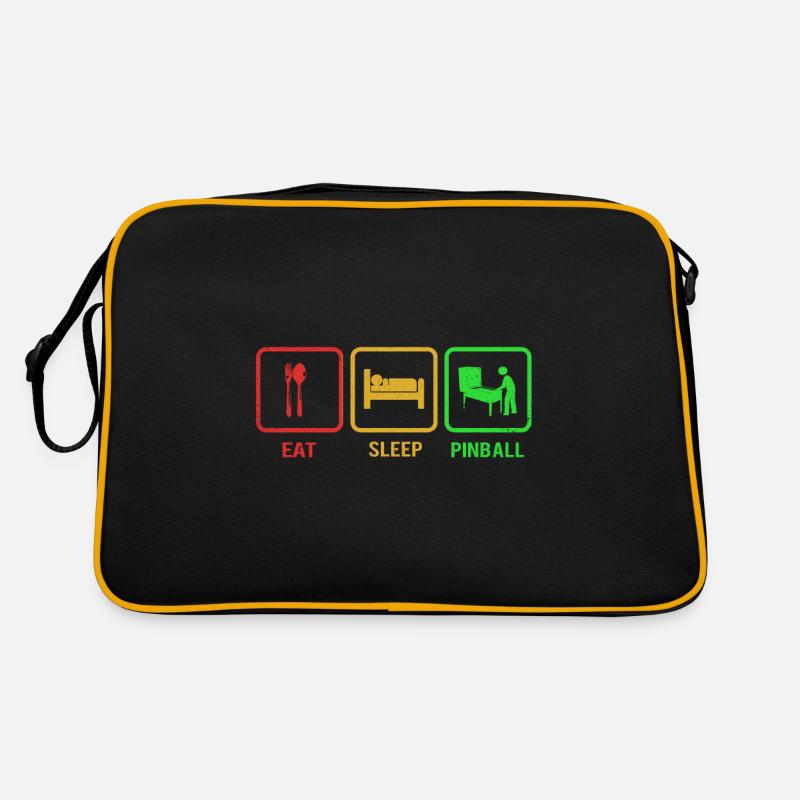 Flipper - Retro Tasche - Schwarz/Gold
