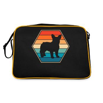 Bulldog français - Sac Retro - noir/or - Dos