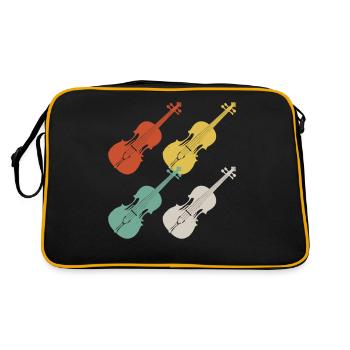 Violin fiddle violin - Retro Bag - black/gold - Back