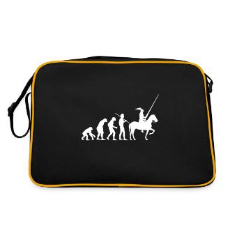 Croisé chevalier christianisme croisade chrétienne - Sac Retro - noir/or - Dos