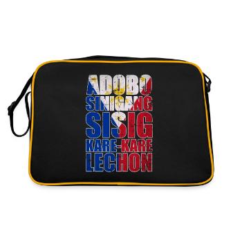 Philippines cuisine - Retro Bag - black/gold - Back