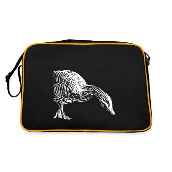 Cool Duck Goose Duck Keeper Hobby - Retro Bag - black/gold - Back