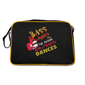 Basse musique basse - Sac Retro - noir/or - Dos
