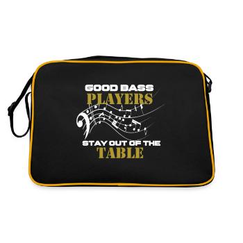 Basse musique basse - Sac Retro - noir/or - Dos