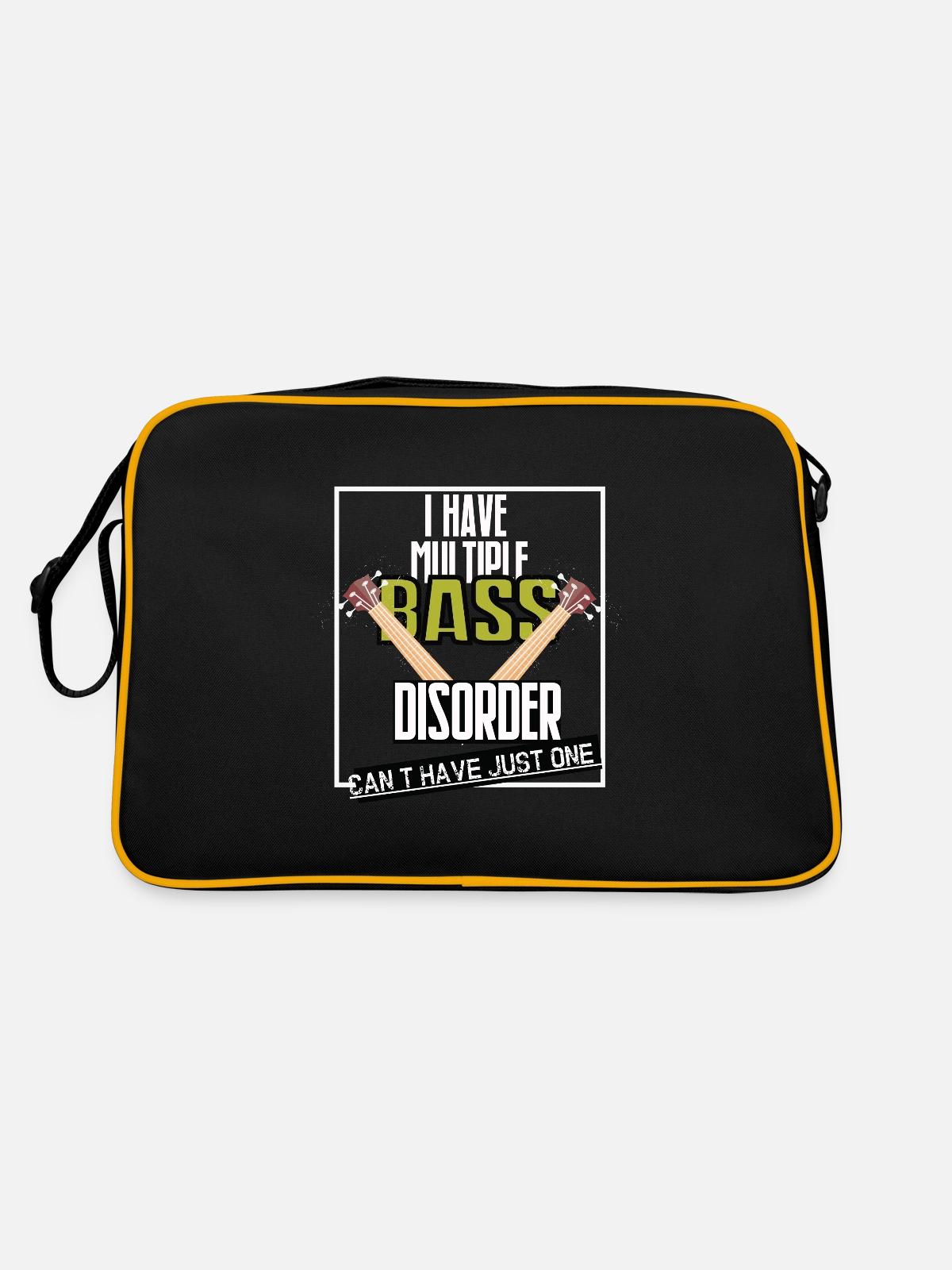Basse musique basse - Sac Retro - noir/or - Dos