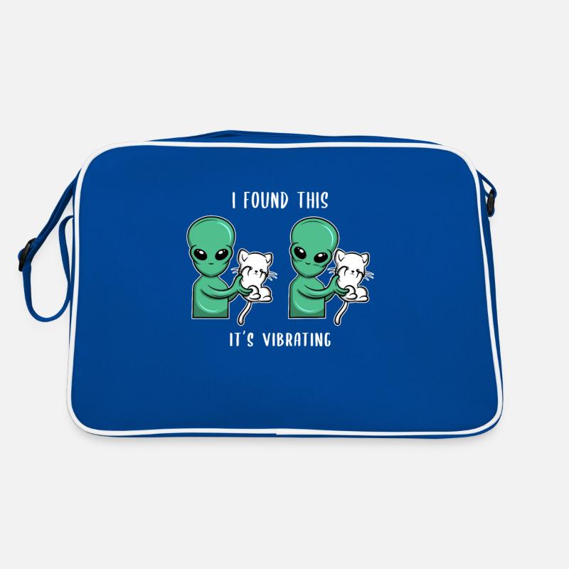 alien cat Cat Alien Ufology Spin Geschenk Retro Tasche