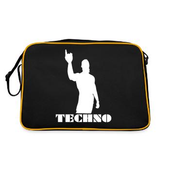 Techno viking techno vikings - Sac Retro - noir/or - Dos