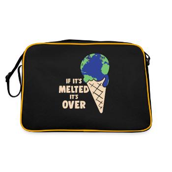 Environmental Protection Climate Protection Earth Climate Change Gift - Retro Bag - black/gold - Back