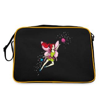 Cleaning lady cleaning fairy cleanliness order fairy - Retro Bag - black/gold - Back