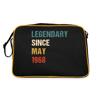 LEGENDARY SINCE MAY 1968 - Retro Tasche - Schwarz/Gold - Hinten